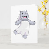 Hippo als Brücke mit Veil Karte (Gelbe Blume)