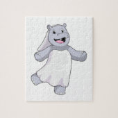 Hippo als Brücke mit Veil Puzzle (Vertikal)