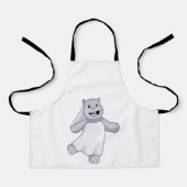 Hippo als Brücke mit Veil Schürze (Vorderseite)