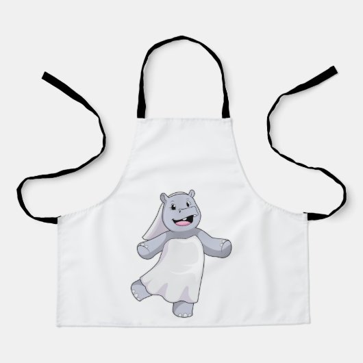 Hippo als Brücke mit Veil Schürze (Vorderseite)