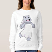 Hippo als Brücke mit Veil Sweatshirt (Vorderseite)