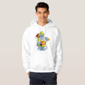 Hippo als Firefighter mit Ax Hoodie (Vorne ganz)