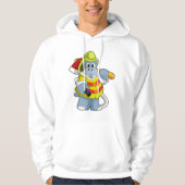 Hippo als Firefighter mit Ax Hoodie (Vorderseite)