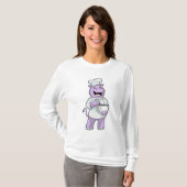 Hippo als Koch mit Bowl T-Shirt (Vorne ganz)