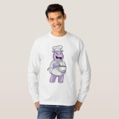 Hippo als Koch mit Bowl T-Shirt (Vorne ganz)