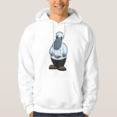Hippo als Koch mit Pan Hoodie (Vorderseite)