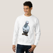 Hippo als Koch mit Pan Sweatshirt (Vorne ganz)