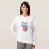 Hippo als Koch mit Wurst T-Shirt (Vorne ganz)