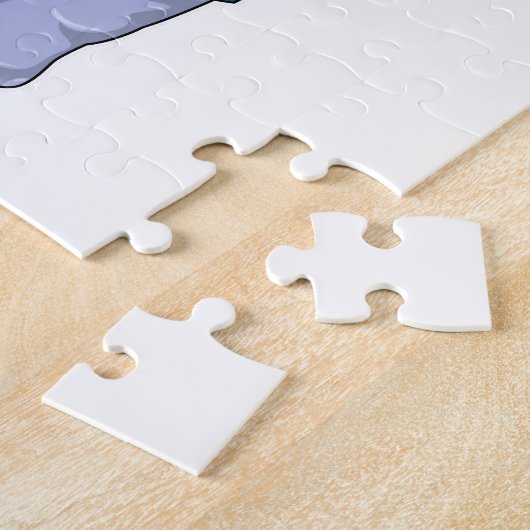 Hippo als Polizeibeamter mit Polizeihut Puzzle (Seite)