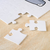 Hippo als Taucher mit Schwimmbrille Puzzle (Seite)