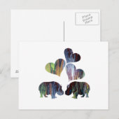 Hippo Art Postkarte (Vorne/Hinten)