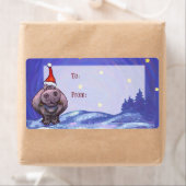 Hippo Art Weihnachtsgeschenk-Label (Insitu)