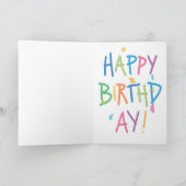 HIPPO ARTIST Birthday Karte (Innenseite)