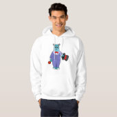 Hippo as Groom mit Anzug und Rose Hoodie (Vorne ganz)