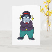 Hippo as Groom with Suit.PNG Karte (Gelbe Blume)