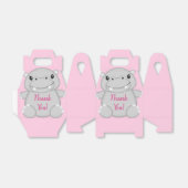 Hippo Baby Dusche Rosa Geschenkschachtel (Ungefaltet)