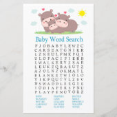 Hippo Baby Shooter Word Search Game (Vorderseite)