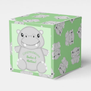 Hippo Baby Shower Geschenkschachtel