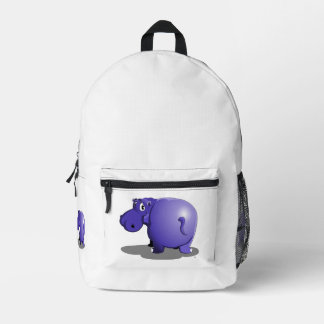 Hippo-Backpack Bedruckter Rucksack