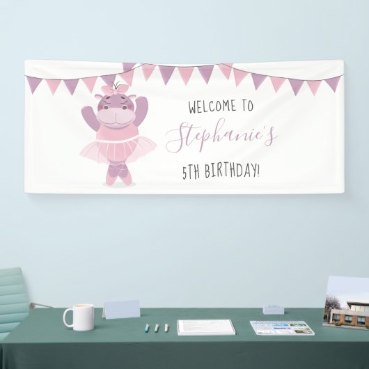 Hippo Ballerina Banner (Messe)