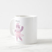 Hippo Ballerina Kaffeetasse (Vorderseite Links)