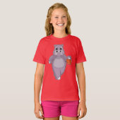 Hippo Basketball player Basketball T-Shirt (Vorne ganz)