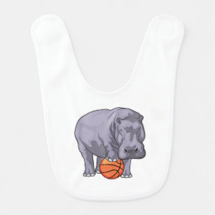 Hippo Basketball-Spieler Basketball Babylätzchen