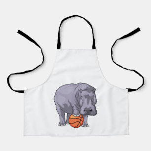 Hippo Basketball-Spieler Basketball Schürze