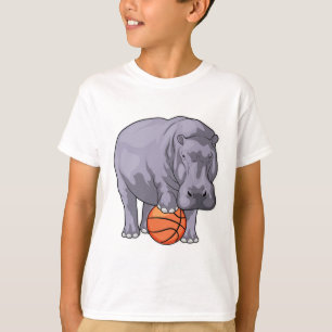 Hippo Basketball-Spieler Basketball T-Shirt
