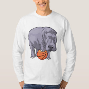 Hippo Basketball-Spieler Basketball T-Shirt