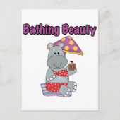Hippo Beauty T - Shirt und Geschenke Postkarte (Vorderseite)