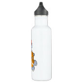 Hippo bei Basketball Sports Edelstahlflasche (Rechts)