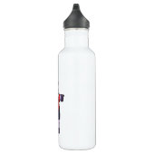 Hippo bei Fußball als Schiedsrichter Edelstahlflasche (Rechts)