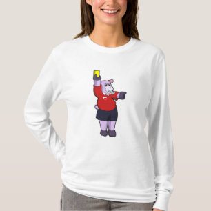 Hippo bei Fußball als Schiedsrichter T-Shirt