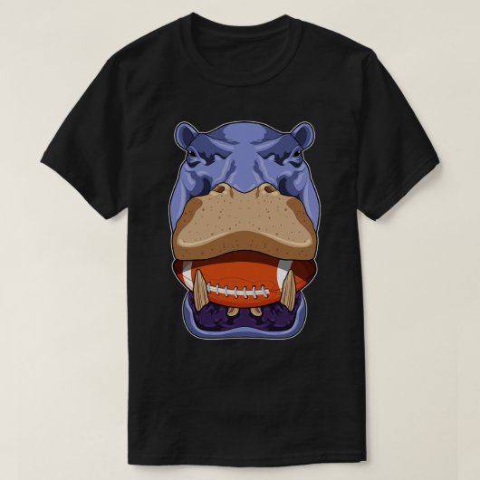 Hippo bei Sport 2 T-Shirt (Design vorne)