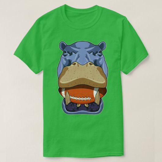 Hippo bei Sport 2 T-Shirt (Design vorne)