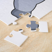 Hippo beim Fußballsport Puzzle (Seite)