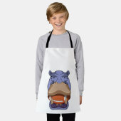 Hippo beim Fußballsport Schürze (Getragen)