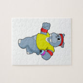 Hippo beim Laufen Puzzle (Horizontal)
