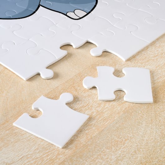 Hippo beim Laufen Puzzle (Seite)