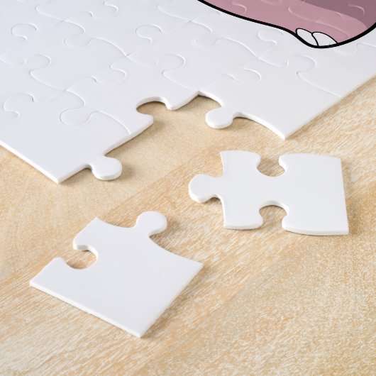 Hippo beim Tauchen mit Schnorchel Puzzle (Seite)