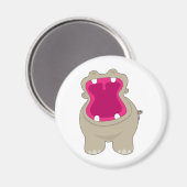 Hippo Big Mouth Magnet (Vorderseite/Rückseite)