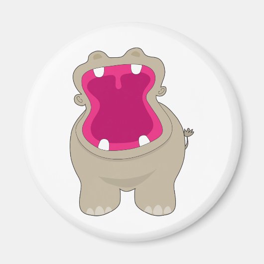 Hippo Big Mouth Magnet (Vorne)