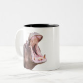 Hippo Big Mouth Zweifarbige Tasse (Vorderseite Links)