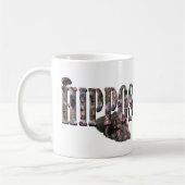 Hippo-Bild-Logo mit Hippos, Kaffeetasse (Links)