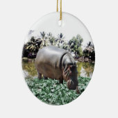 Hippo & Bird Keramikornament (Rechts)