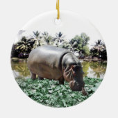 Hippo & Bird Keramikornament (Hinten)