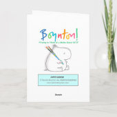 HIPPO BIRDIE KARTE (Rückseite)