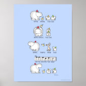 HIPPO BIRDIE TWO EWE Poster by Sandra Boynton (Vorne)