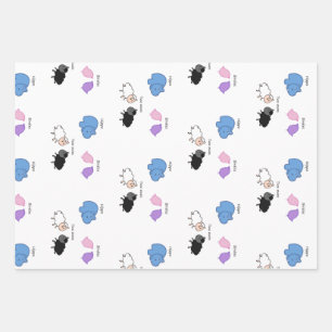 Hippo Birdies Two Ewes Geschenkpapier Set